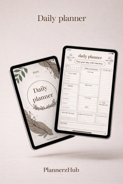 2026daily planner -Simple & Powerful Productivity System- PlannerzHub