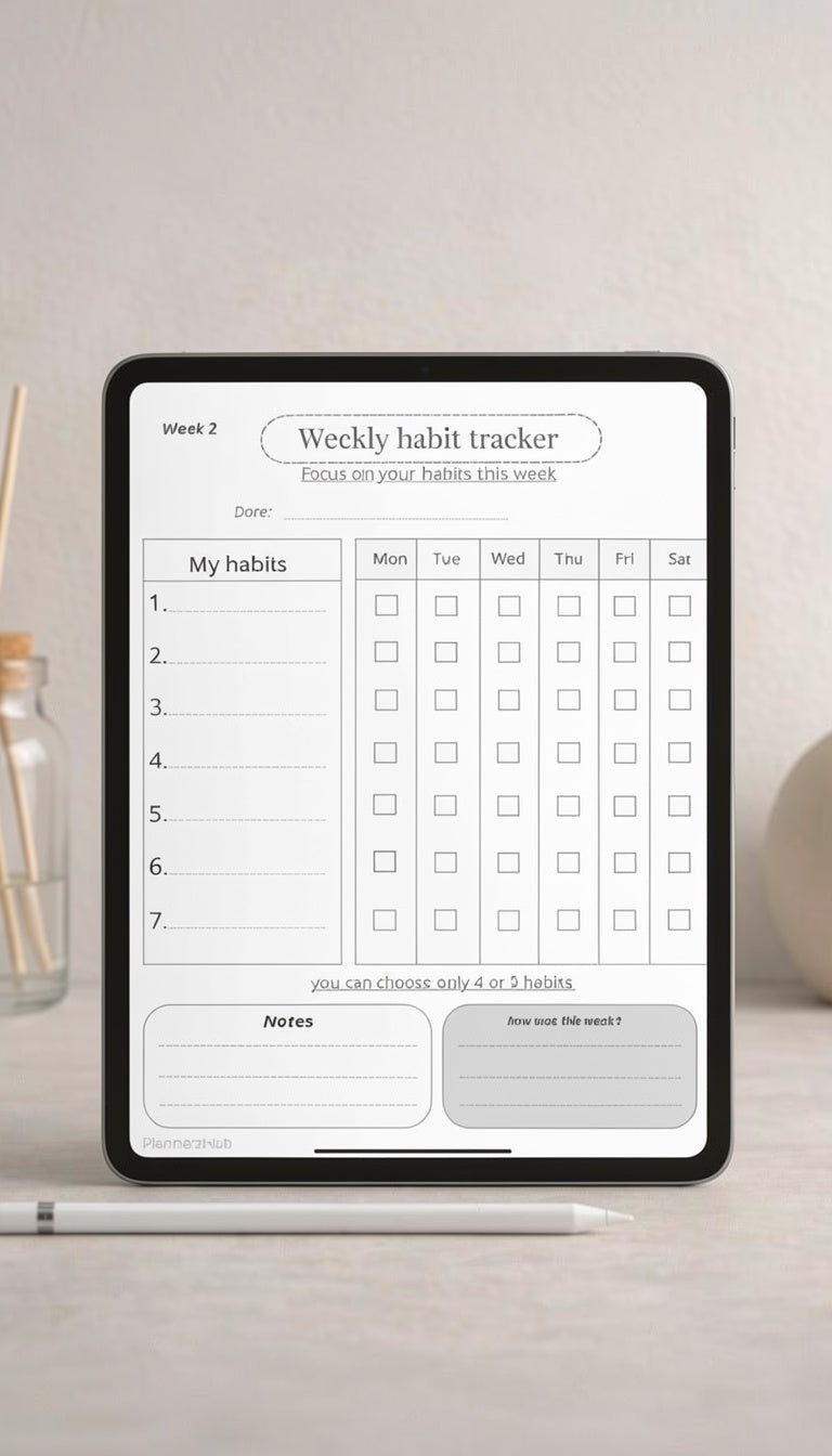 Helpful habit tracker _plannerzhub